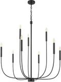 Craftmade 59829-FB Traci Modern Flat Black Ceiling Chandelier