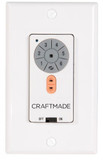 Craftmade IDC2-WALL Flat Black 6-Speed Wall Control