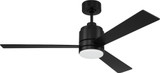 Craftmade MCY52FB3 McCoy Modern Flat Black LED 52" Home Ceiling Fan