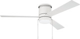 Craftmade MCYH52FBW-PC McCoy Modern Flat White LED 52" Ceiling Fan