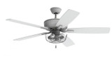Craftmade P101W5-52WWOK Pro Plus 101 Clear Bowl Contemporary White 52" Home Ceiling Fan