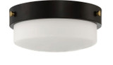 Craftmade X3212-FB Oak Street Modern Flat Black 11" Overhead Light Fixture