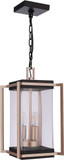 Craftmade ZA6511-MNSB Metalwork Midnight / Satin Brass Exterior Hanging Lamp