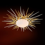 Corbett 224-32-GL/SL Helios Contemporary Silver And Gold Leaf LED 38" Flush Lighting