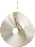 Corbett 330-30-WSL Peony Contemporary Warm Silver Leaf Halogen Large Pendant Light