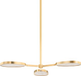 Corbett 338-03-VB Beirut Modern Vintage Brass LED Ceiling Chandelier