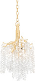 Corbett 350-15-GL Genoa Modern Gold Leaf Ceiling Light Pendant