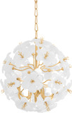 Corbett 367-22-GL Hygea Modern Gold Leaf 20" Hanging Light Fixture