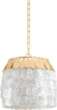 Corbett 434-14-VGL Coralie Contemporary Vintage Gold Leaf 14" Pendant Lamp