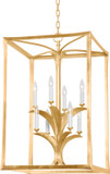 Corbett 435-47-VGL/GL Bergamo Vintage Gold Leaf 21" Foyer Light Fixture