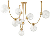Corbett 450-67-VB Astraia Contemporary Vintage Brass Chandelier Lighting
