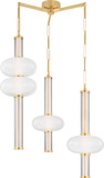 Corbett 482-37-VB Corbin Contemporary Vintage Brass LED Multi Hanging Lamp