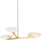 Corbett 492-36-VGL Malachite Contemporary Vintage Gold Leaf Lighting Chandelier