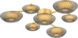 Corbett 512-41-VPB Birmingham Contemporary Vintage Polished Brass LED Overhead Lighting