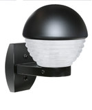 Costaluz 306157-WALL-FR 3061 Series Contemporary Black Frosted Outdoor Wall Lighting Sconce