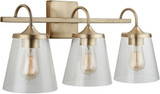 Capital Lighting 139132AD-496 20 Aged Brass 3-Light Bathroom Vanity Light