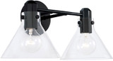 Capital Lighting 145821MB-528 Greer Contemporary Matte Black 4-Light Bath Lighting Sconce