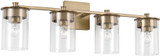 Capital Lighting 146841AD-532 Mason Modern Aged Brass 3-Light Bathroom Sconce Lighting