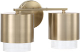 Capital Lighting 153021MA-549 Weller Contemporary Matte Brass 2-Light Vanity Lighting