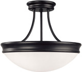 Capital Lighting 2037MB Modern Matte Black Ceiling Light