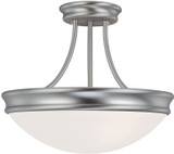 Capital Lighting 2037MN Matte Nickel Semi-Flush Flush Mount Light Fixture