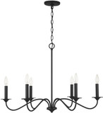 Capital Lighting 437262BI Vincent Black Iron Hanging Chandelier