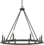 Capital Lighting 4918BI-000 Pearson Modern Black Iron Chandelier Lighting