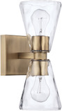 Capital Lighting 627522AD-456 Lyra Modern Aged Brass Wall Sconce