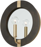 Capital Lighting 647311KR Finn Contemporary Black Stain and Matte Brass Wall Lighting Fixture