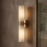 Capital Lighting 651721AD Alyssa Contemporary Aged Brass Wall Lamp