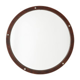 Capital Lighting 739901MM Mirror Modern Dark Wood and Polished Nickel Mirror