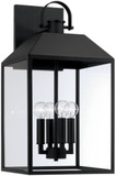 Capital Lighting 953443BK Nelson Contemporary Black Outdoor Wall Lighting