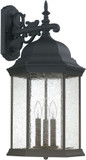Capital Lighting 9838BK Main Street Traditional Black Exterior Wall Sconce Lighting