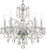 Crystorama 1005-CH-CL-S Traditional Crystal Polished Chrome Mini Chandelier Lighting