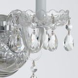 Crystorama 1032-CH-CL-MWP Traditional Crystal 2 Candle Polished Chrome Finish Wall Lighting Fixture