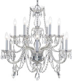 Crystorama 1135-CH-CL-S Traditional Crystal Polished Chrome Hanging Chandelier