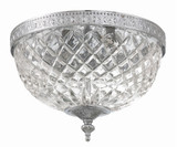 Crystorama 117-10-CH Serene 10 inch crystal flush mount in chrome