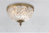 Crystorama 117-10-OB Olde Brass Ceiling Light