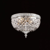 Crystorama 117-8-CH Serene 8 inch crystal flush mount in chrome