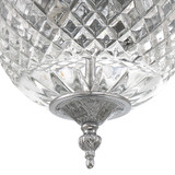 Crystorama 117-8-CH Serene 8 inch crystal flush mount in chrome