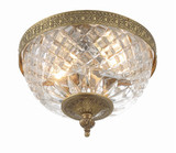 Crystorama 117-8-OB Olde Brass Flush Lighting