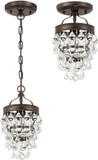 Crystorama 131-VZ Calypso Vibrant Bronze Mini Pendant Lamp
