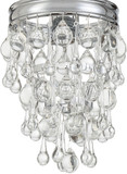 Crystorama 131-CH Calypso Polished Chrome Mini Lighting Pendant
