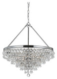 Crystorama 136-CH Calypso Polished Chrome Finish 20 Inch Diameter Crystal Chandelier Lamp - Small