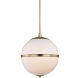 Crystorama 2016-AG Truax Contemporary Aged Brass Pendant Lighting