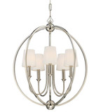 Crystorama 2247-PN Sylvan Polished Nickel Mini Lighting Chandelier