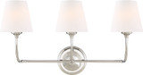Crystorama 2443-OP-CH Sylvan Contemporary Polished Chrome 3-Light Bathroom Lighting Fixture