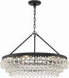 Crystorama 275-MK Calypso Matte Black Drop Ceiling Light Fixture