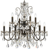 Crystorama 3029-EB-CL-MWP Butler English Bronze 29" Chandelier Light