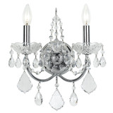Crystorama 3222-CH-CL-I Imperial Polished Chrome Lighting Sconce